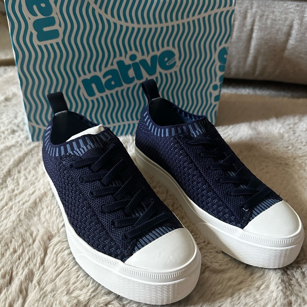 Native Boys Size J1 - Navy Jefferson 2.0 Liteknit